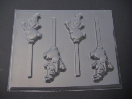 511sp Snowman Ollie Frozen Chocolate or Hard Candy Lollipop Mold 511sp Snowman Ollie Frozen Chocolate or Hard Candy Lollipop Mold